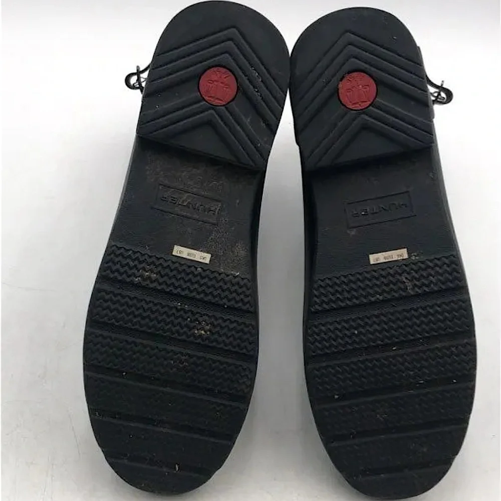 Hunter Black Buckle Quarter Height Rain Boots Shoes **Size 7** ☔️☔️ - Picture 6 of 9
